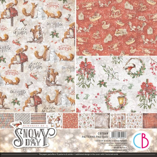 Papier scrapbooking Ciao Bella Memories of a Swony Day 8fe 30x30 assortiment