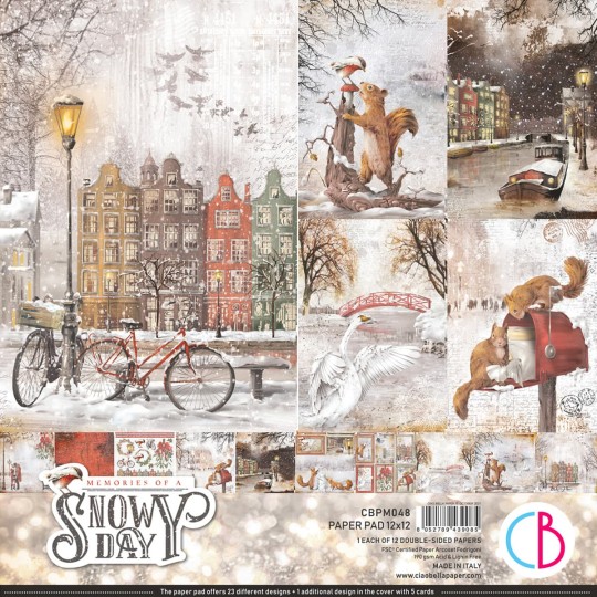 Papier scrapbooking Ciao Bella Memories of a Swony Day 12fe 30x30 assortiment Papier scrapbooking Ciao Bella Memories of a Swony Day 12fe 30x30 assortiment