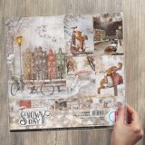 Papier scrapbooking Ciao Bella Memories of a Swony Day 12fe 30x30 assortiment