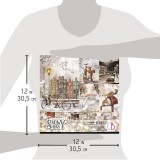 Papier scrapbooking Ciao Bella Memories of a Swony Day 12fe 30x30 assortiment
