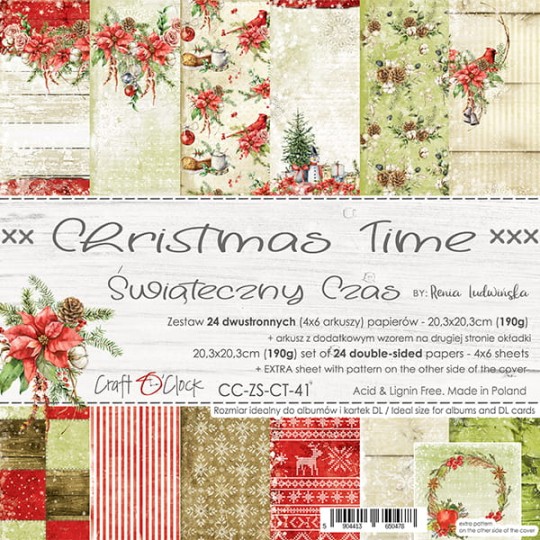 Assortiment scrapbooking Craft O Clock Christmas Time Noël 24fe 20x20 Assortiment scrapbooking Craft O Clock Christmas Time Noël 24fe 20x20
