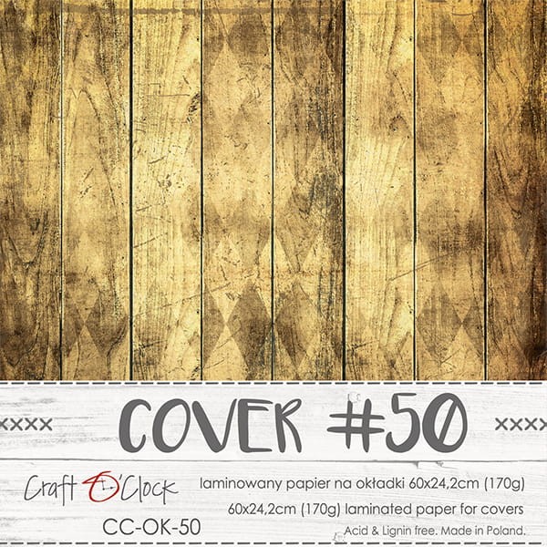 Couverture album scrapbooking Craft O Clock 50 Bois 60x24cm