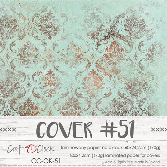 Couverture album scrapbooking Craft O Clock 51 60x24cm