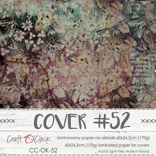 Couverture album scrapbooking Craft O Clock 52 60x24cm