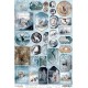 Die Cuts carton Craft O Clock Snowy Winterland Noël 20x30