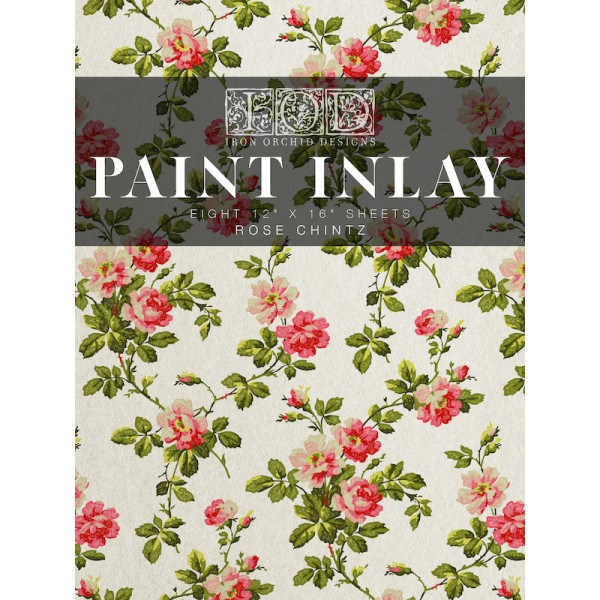 Transfert pelliculable IOD Paint Inlay Rose Chintz 61x84