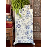 Transfert pelliculable IOD Paint Inlay Indigo Floral 61x84