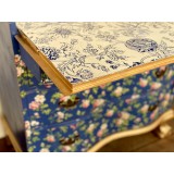 Transfert pelliculable IOD Paint Inlay Indigo Floral 61x84