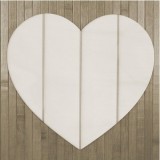 Support en bois à décorer Coeur 30x30