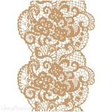 Pochoir décoratif Dentelle -05846- 10x10cm - 12x12cm