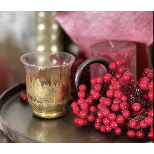 Kit Décoration de Noël Photophore en Dorure Kit Décoration de Noël Photophore en Dorure