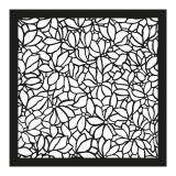 Pochoir décoratif Klimt motif floral 18x18cm Stamperia