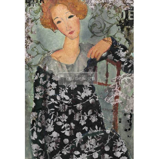 Papier de riz Redesign 84x59cm Whimsical Lady 