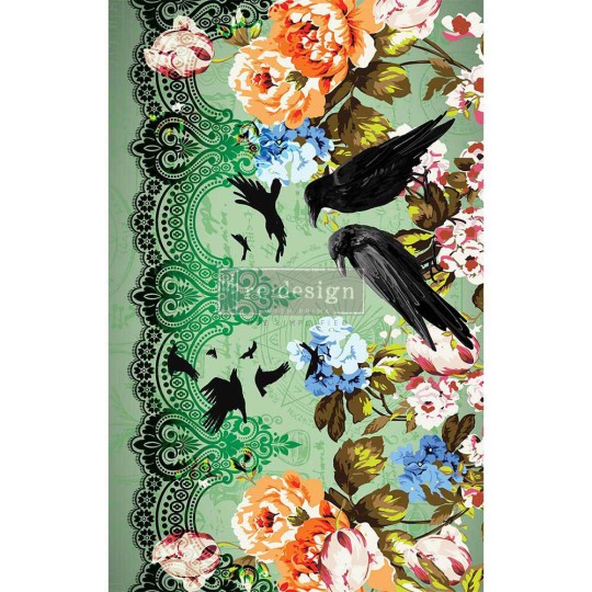 Papier de Murier Tissu Mulberry CECE Retro Garden 48x76cm