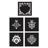 Pochoir décoratif Redesign Mix & Style - Damask Elements Collection CECE 30x30cm