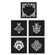 Pochoir décoratif Redesign Mix & Style - Damask Elements Collection CECE 30x30cm