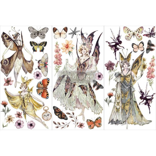 Transfert pelliculable Redesign Forest Fairies 15x30cm