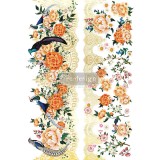 Transfert pelliculable Redesign Collection CeCe Pheasants & Peonies 61x89cm