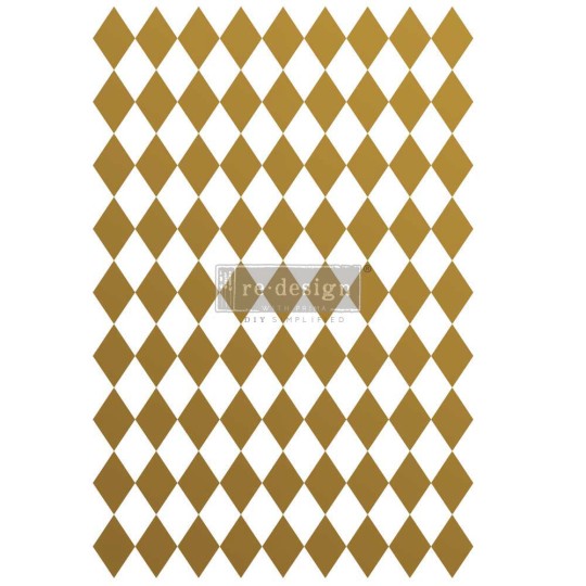 Transfert pelliculable Redesign Gold Harlequin 61x89cm