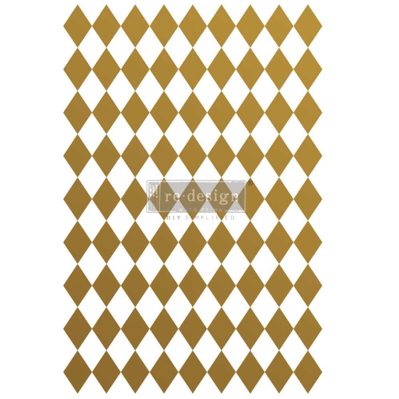 Transfert pelliculable Redesign Gold Harlequin 61x89cm