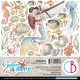 Papier scrapbooking Ciao Bella Underwater Love 24f 15x15 assortiment