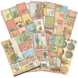 Papier scrapbooking Ciao Bella Sonora 9fe A4 assortiment