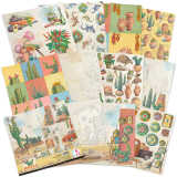 Papier scrapbooking Ciao Bella Sonora 12fe 30x30 assortiment