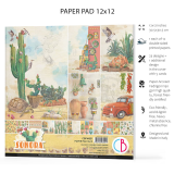 Papier scrapbooking Ciao Bella Sonora 12fe 30x30 assortiment