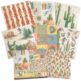 Papier scrapbooking Ciao Bella Sonora Patterns 8fe 30x30 assortiment