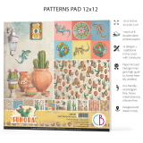 Papier scrapbooking Ciao Bella Sonora Patterns 8fe 30x30 assortiment