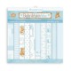 Papier scrapbooking assortiment Stamperia BabyDream Bleu 10f 30x30