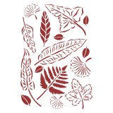 Pochoir scrapbooking Stamperia Romantic Garden House feuilles A4