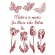 Pochoir scrapbooking Romantic Garden House tulipes Stamperia A4