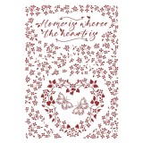 Pochoir scrapbooking Provence Home is where the heart is Stamperia A4
