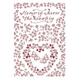 Pochoir scrapbooking Provence Home is where the heart is Stamperia A4
