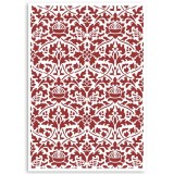 Pochoir scrapbooking Casa Granada motif de papier peint Stamperia A4