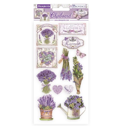 Chipboard carton Provence Stamperia 15x30cm