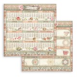 Papier Scrapbooking Casa Granada calendrier Stamperia 30x30cm