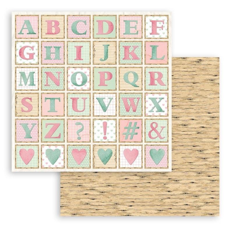 Papier Scrapbooking DayDream alphabet Stamperia 30x30cm