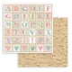 Feuille scrapbooking Stamperia DayDream alphabet 30x30cm