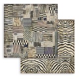 Papier Scrapbooking Savana zebre Stamperia 30x30cm
