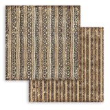 Papier Scrapbooking Savana texture ethnique Stamperia 30x30cm