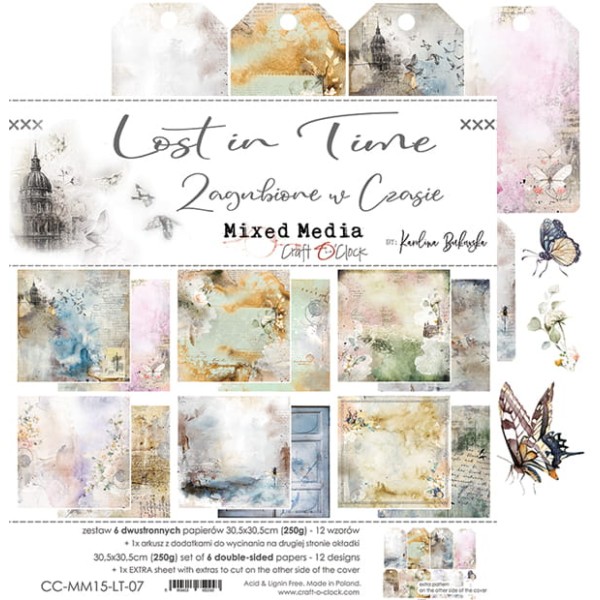 Assortiment scrapbooking Craft O Clock Lost In Time 6fe 30x30