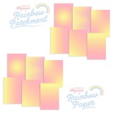 Papier parchemin & papier Groovi A4 duo arc en ciel Lemon Sorbet Sunrise 24 feuilles