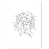 Papier parchemin Pergamano A5 imprimé fleurs 10 feuilles