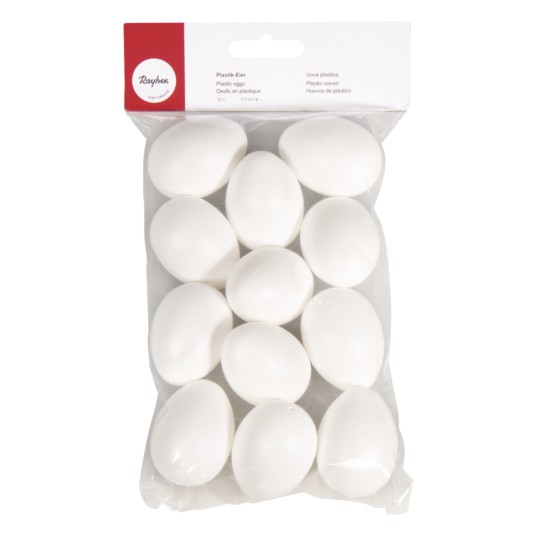 Oeufs à décorer Pâques en plastique Rayher 4,5cm