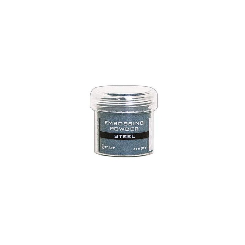 Poudre à embosser Ranger metallic Steel 18gr