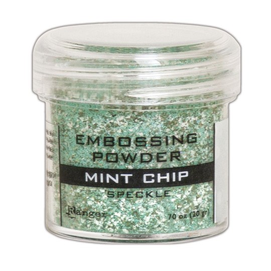 Poudre à embosser Ranger speckle Mint chip 18gr