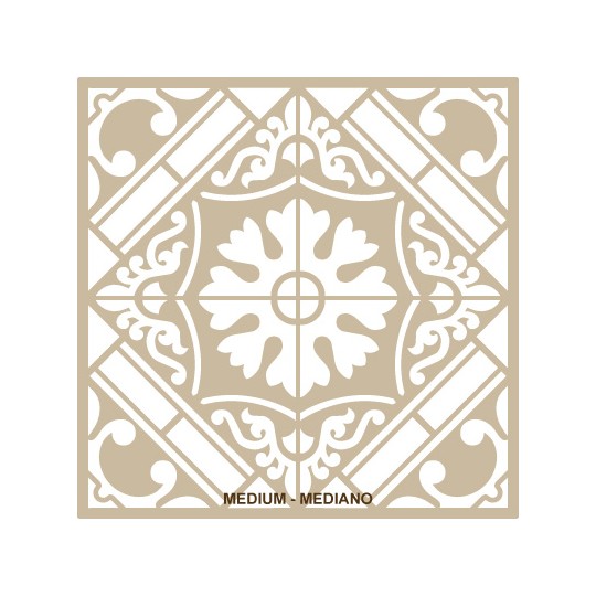 Pochoir décoratif Mya Home Decor Tiles 30x30cm - motif 28cm