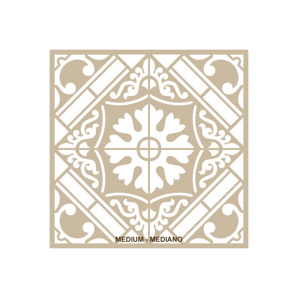 Pochoir décoratif Mya Home Decor Tiles 30x30cm - motif 28cm